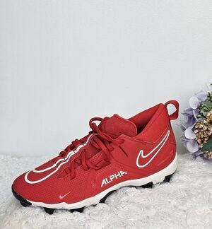 Nike Red Alpha Football Cleats